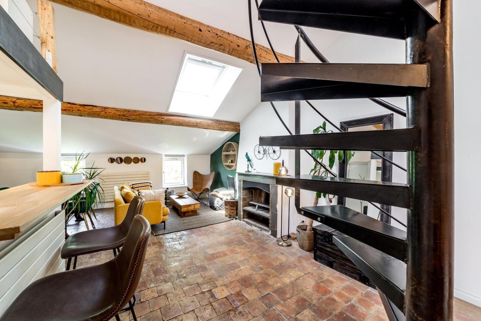 Ferienwohnung Le Loft Des Artistes De La Croix-Rousse Ail Lyon Exterior foto